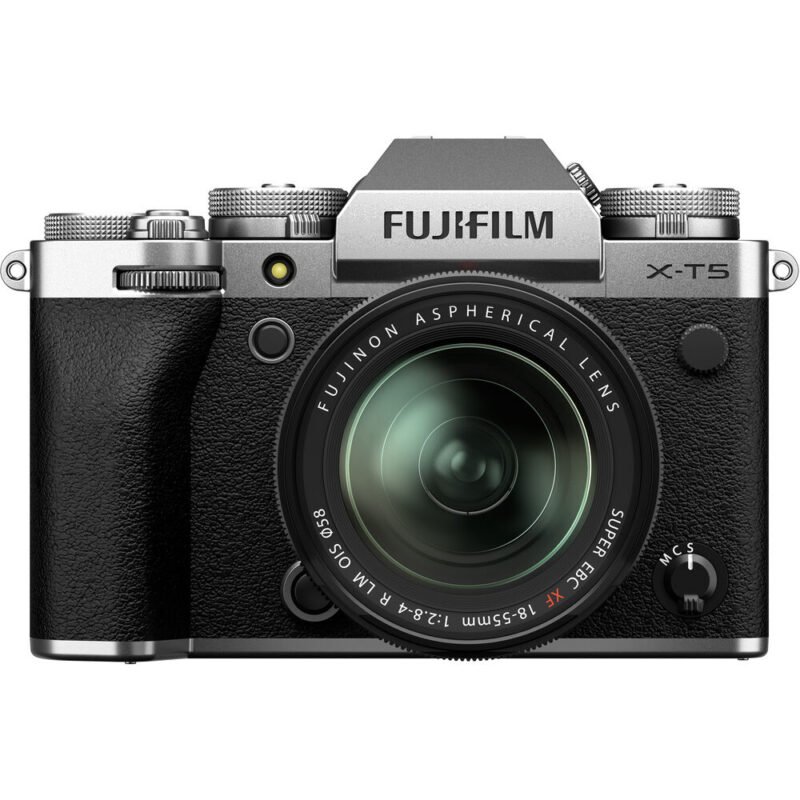 FUJIFILM X-T5 Mirrorless Camera with 18-55mm Lens (Silver)