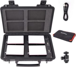 Aputure MC 4-Light Travel Kit with Charging Case